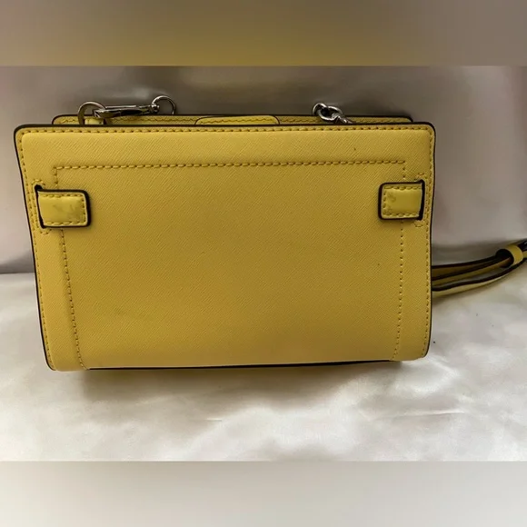 Michael Kors Yellow Crossbody with silver hardware - Picture 8 of 14